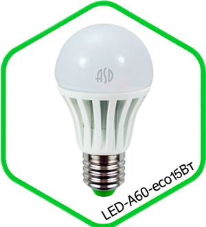 Светодиодная лампа A60-econom 15W Е27 4000К 1200Лм нейтральный белый