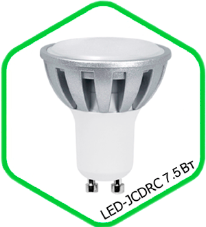 Светодиодная лампа JCDRС 7,5W GU10 4000К 600Лм